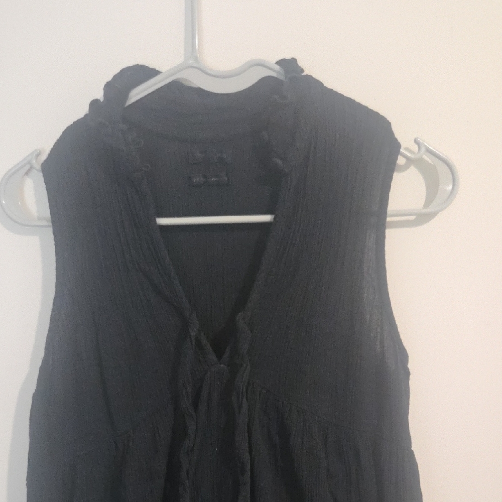 Urban Outfitters Black Textured Blouse